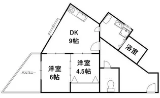 堀川シティハイツ【9階】の間取り