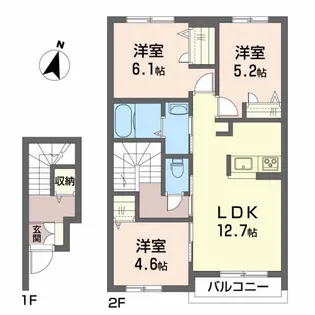 ソネット【2階】の間取り