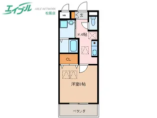 ルネスクレール【3階】の間取り