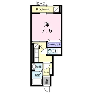 アン・ボヌール225【1階】の間取り