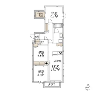 Lea Maison レアメゾン【1階】の間取り
