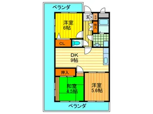 トムズコ-トセブン【4階】の間取り