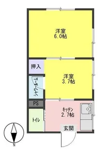 むつみハウス【1階】の間取り