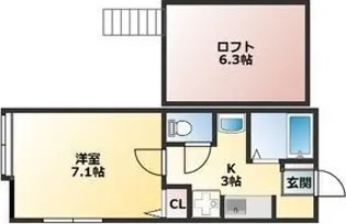リバイブI【2階】の間取り