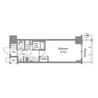 アドバンス名古屋ワイノット【6階】の間取り
