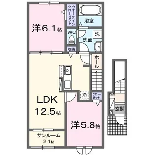 リトス【2階】の間取り