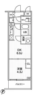 LIMERESIDENCE HIKIFUNE【3階】の間取り