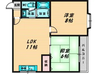 日栄ビル3号館【6階】の間取り
