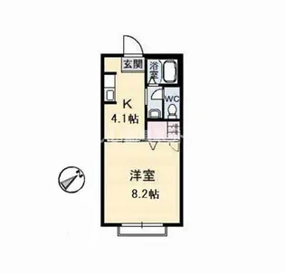 カーサクレール A棟【2階】の間取り