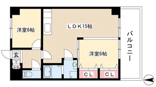 ジュネコキアージュ桜山【3階】の間取り