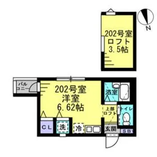 ヒルズ富岡【2階】の間取り
