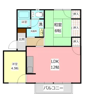 サンフォートNAKAMURA【2階】の間取り
