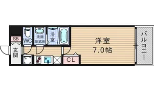 レジュールアッシュウエストレジス【7階】の間取り