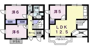 クレストール八上【1階】の間取り