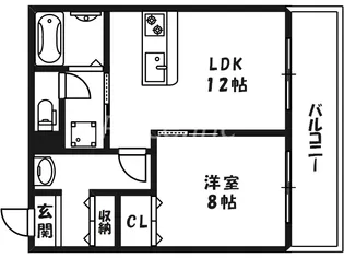 天満鹿鳴館ビル【6階】の間取り
