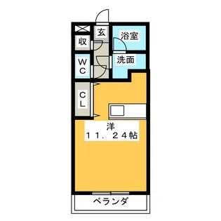フォンターナプリモ【3階】の間取り