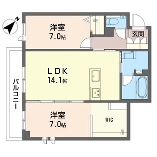 風香 北鎌倉【2階】の間取り