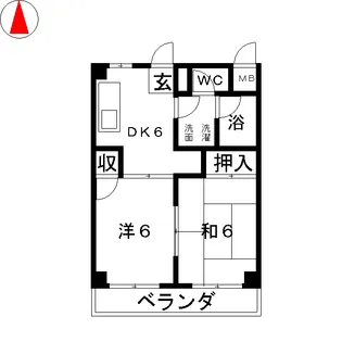 ロイヤルハイツ片倉【1階】の間取り