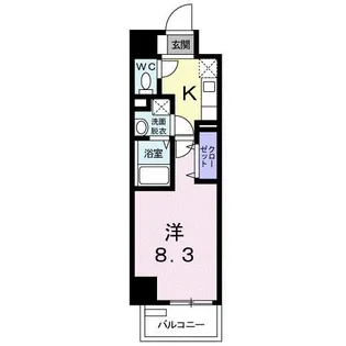ホワイトマーベル【4階】の間取り
