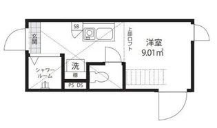 QUQURI Meguro【2階】の間取り