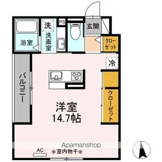 OHANA(オハナ)【3階】の間取り