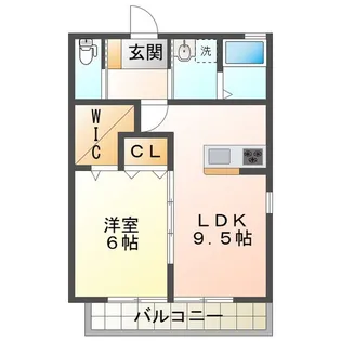 ラフィーネ南郊G【2階】の間取り
