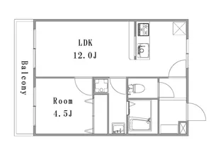 ハイツ禎紫園B【2階】の間取り
