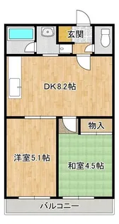 第2双葉マンション【4階】の間取り