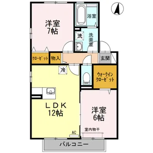 グラン・リーオD【2階】の間取り