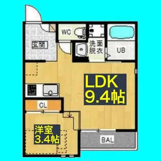 Grandtic堀田【1階】の間取り