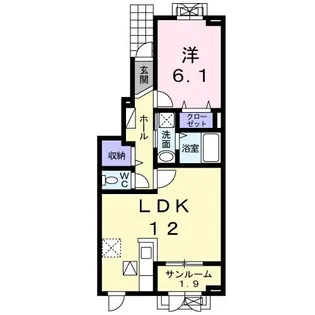 サニーIII【1階】の間取り