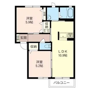 ブランB【2階】の間取り