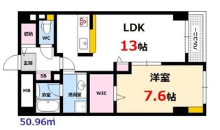 Rise翠【3階】の間取り