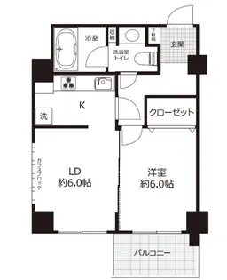 明石町ツインクロス【5階】の間取り