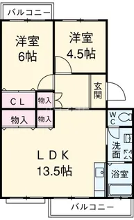 メゾン酒井A【2階】の間取り