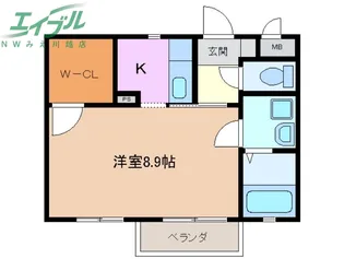 メゾンM&K【2階】の間取り