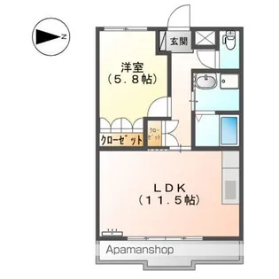 レーベンヒル【1階】の間取り