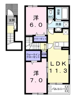 エスポワール5【2階】の間取り