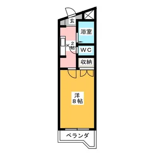北山マンション【3階】の間取り