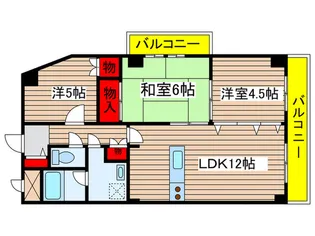 サザン稲城【1階】の間取り