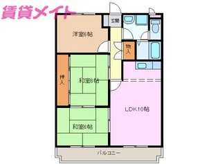 ヴィラときわ【1階】の間取り