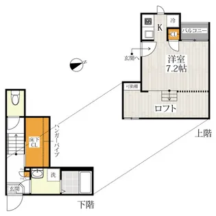 CB八潮リベラ【2階】の間取り