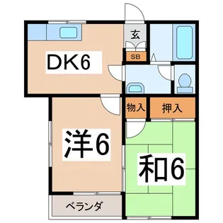 ハイツワンダー【2階】の間取り