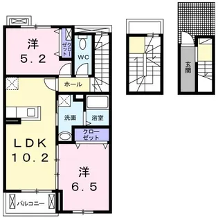 アイランド・ヒルズ下妻【3階】の間取り