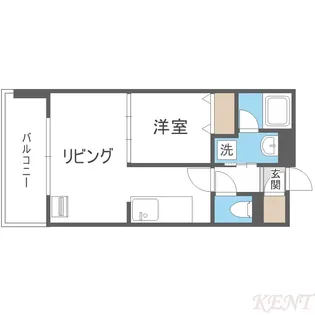 JP noie 円山表参道(旧ルクレ円山表参道【13階】の間取り
