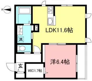 ヒロB【3階】の間取り