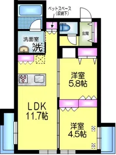 ユーグラシア C【3階】の間取り