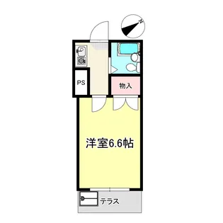 エムズガーデン清輝橋【1階】の間取り