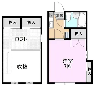 ロッヂ福田【2階】の間取り