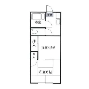 光越ハイツ【2階】の間取り